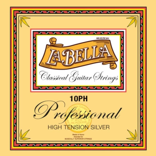 La Bella 10PH Hard Tension Silver Profesyonel Klasik Gitar Teli 1