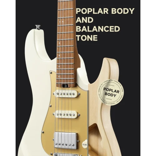 Donner DST-550 Elektro Gitar (Beyaz) 6