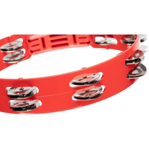 Meinl HTT10R Stainless Steel Jingle 2-rows 10" Tour Tamburin (Kırmızı) 5