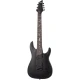 Schecter Damien-7 Multiscale 7 Telli Elelktro Gitar (Mat Siyah) 1