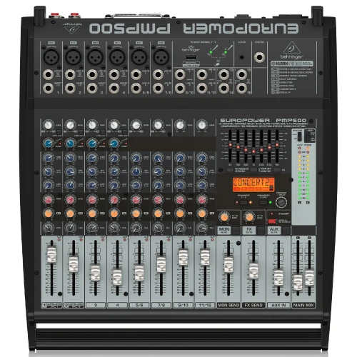 BEHRINGER PMP500 Europower 500 Watt 12 Kanal Power Mixer 1