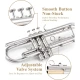 Eastar ETR-380N Standard Si Bemol Trompet (Silver) 4