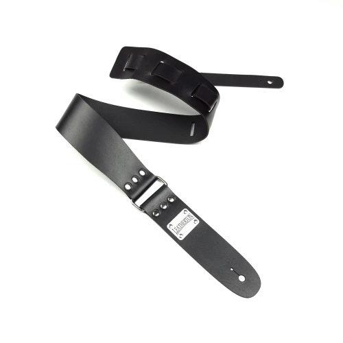 Leatherton Stinger Hakiki Deri Gitar Askısı (Siyah) 1