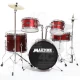 MAXTONE MXC-602MR JUNIOR DAVUL SET METALİK KIRMIZI 1