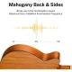 Donner EC1020 Cutaway Akustik Gitar Paketi (Sunburst) 4