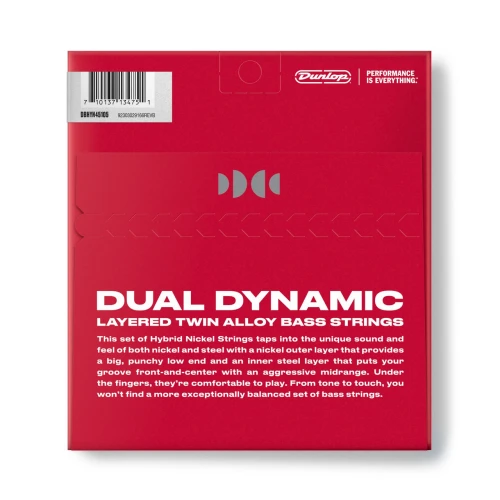 Jim Dunlop DBHYN45105 Hybrid Nickel Bas Gitar Teli  (45-105) 3