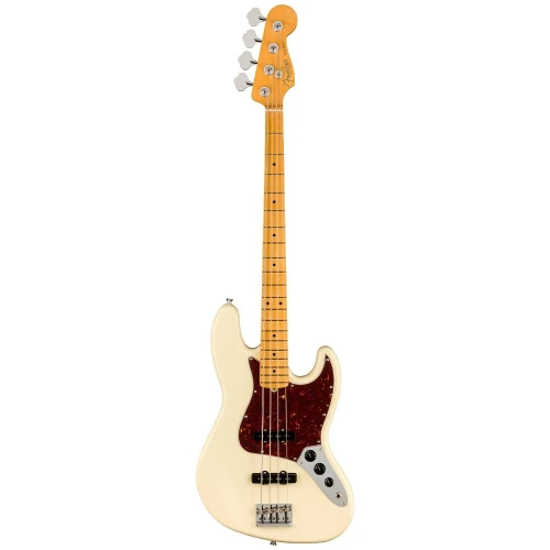 Fender American Professional II Jazz Bass Akçaağaç Klavye Olympic White Bas Gitar 1