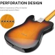 Donner DJC-1000S TL Thinline F Hole Elektro Gitar Paketi (Sunburst) 4