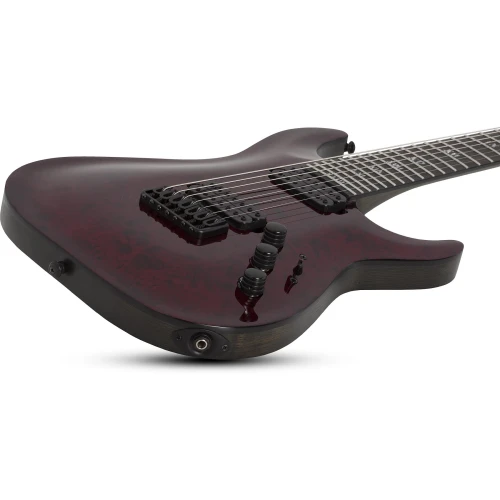 Schecter C-7 7 Telli Elektro Gitar (Apocalypse Red Reign) 2