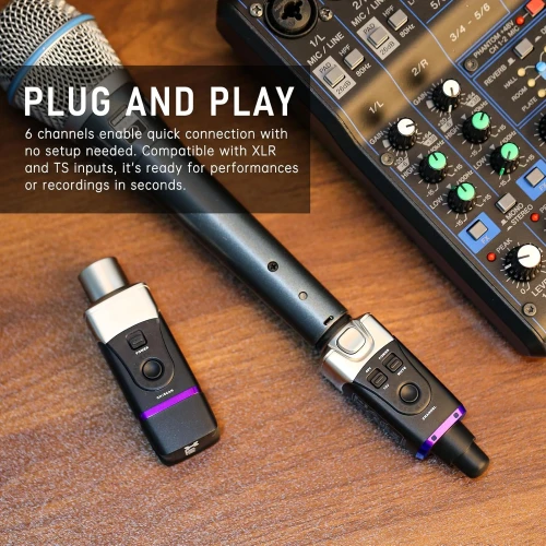 Xvive XV-U35C Kondenser Mikrofonlar için 5.8Ghz Kablosuz Bağlantı Sistemi 6