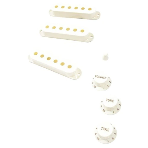 Fender Pure Vintage 60s Stratocaster Vintage White Manyetik Kapağı Aksesuar Kiti 1