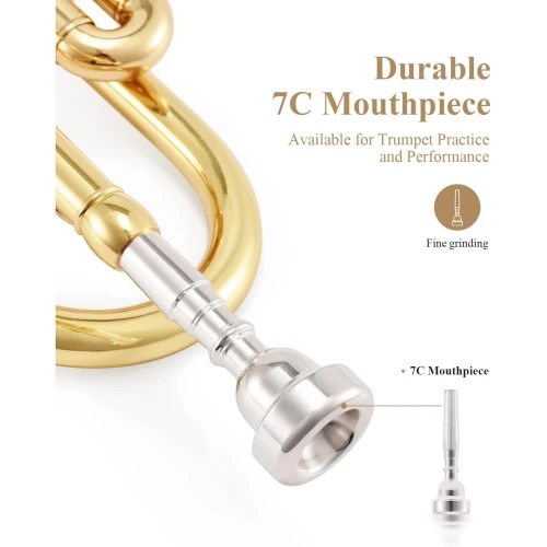 Eastar ETR-380 Standard Si Bemol Trompet (Golden) 5