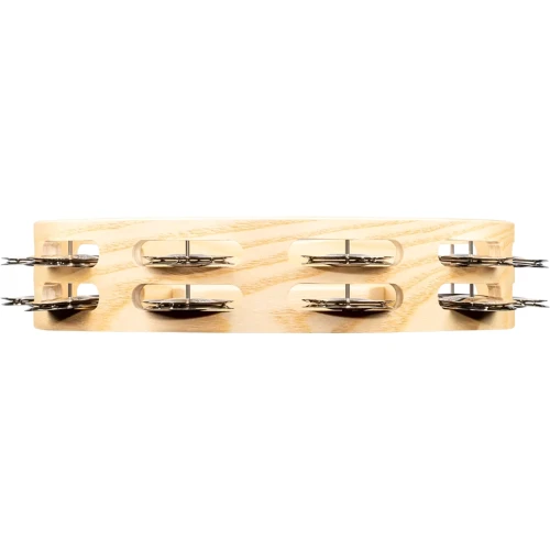 Meinl AE-ATA2S Artisan Ash Shell Steel Jingles 2 Rows 10" Tamburin (Natural) 6