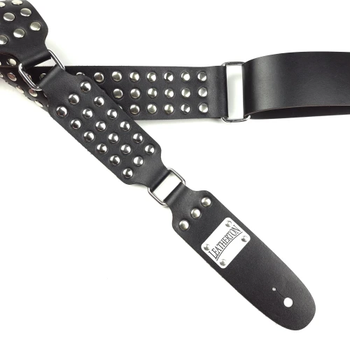 Leatherton LT Striker Hakiki Deri Gitar Askısı (Siyah) 2