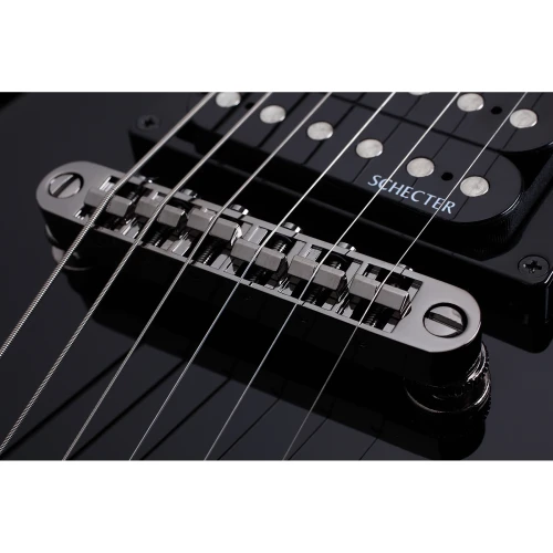 Schecter Omen 6 Solak Elektro Gitar (Gloss Black) 4