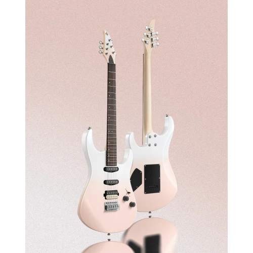 Donner DMT-66 Elektro Gitar (Pink-White Gradient) 2
