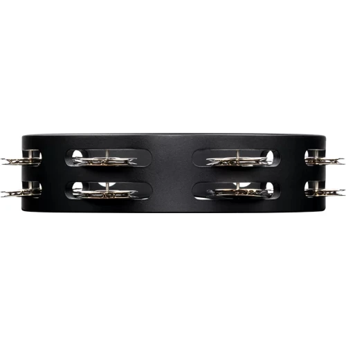 Meinl CTA2S-BK 8" Black Steel Jingle Wood Compact Tamburin (Siyah) 6