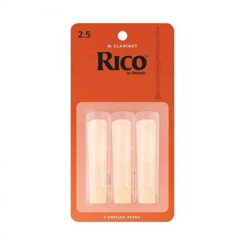Rico Royal Rca0325 Bb Klarnet Kamışı, (3’lü Paket), No:2.5 2