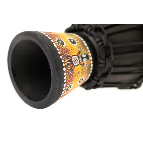 Meinl HDJ7-XXS African Style XX-Small Djembe (Black Gecko Design) 5
