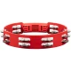 Meinl HTT10R Stainless Steel Jingle 2-rows 10" Tour Tamburin (Kırmızı) 4