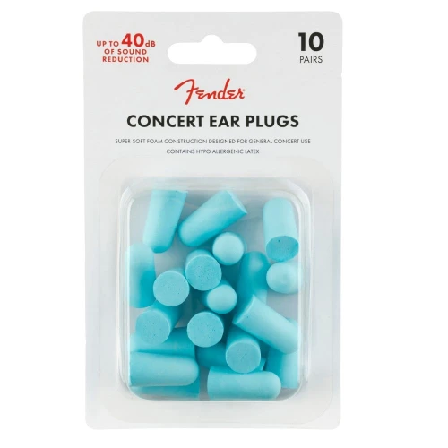 Fender Concert Ear Plugs 10 Pair Daphne Blue Kulak Tıkacı 1