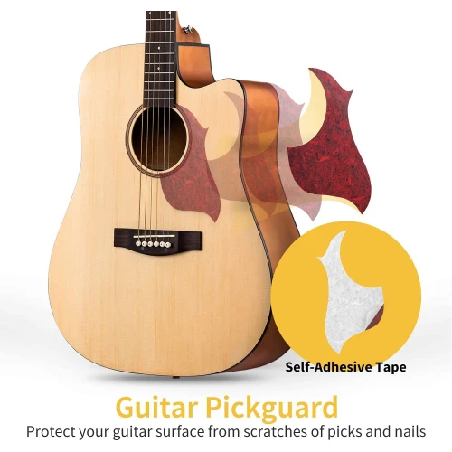 Donner DAD-140C Dreadnought Akustik Gitar Paketi (Natural) 3