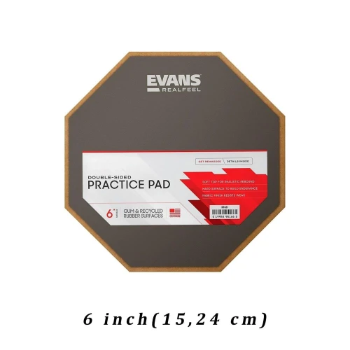 Evans Rf6D 6" Real Feel Çift Taraflı Çalışma Pedi 4