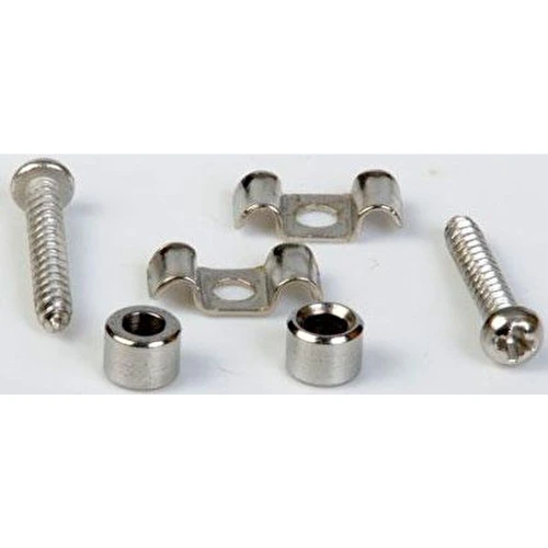 Fender Vintage-Style Stratocaster String Guides 2 Chrome Gitar Yedek Parça 1