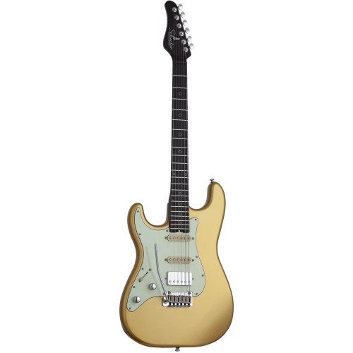 Schecter Nick Johnston Traditional HSS 10th Anniversary Solak Elektro Gitar (Atomic Saffron) 1