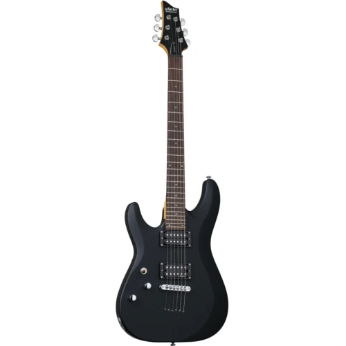 Schecter C-6 Deluxe Solak Elektro Gitar (Satin Black) 1
