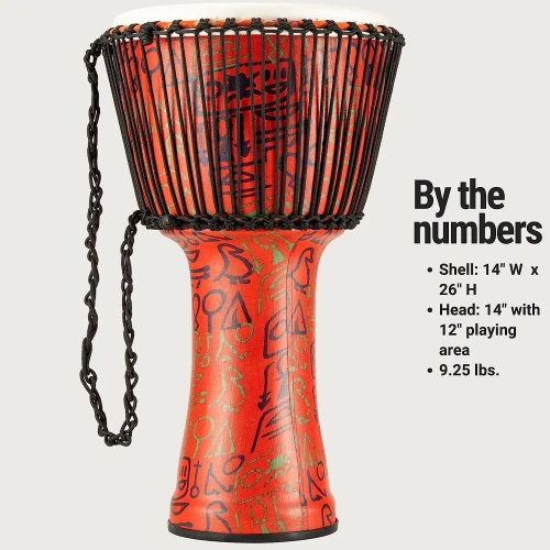 Meinl PADJ1-XL-F Travel Series 14" Djembe (Pharaohs) 2