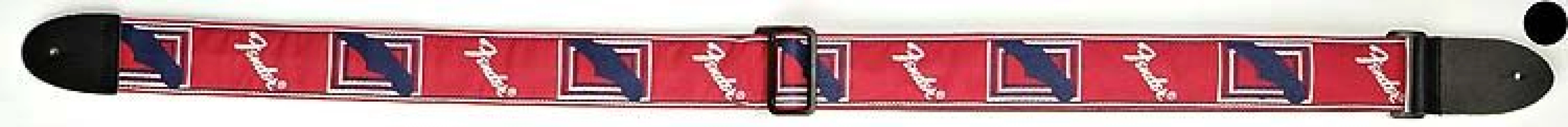 Fender 2" Monogrammed Strap RED/WHT/BLU 1
