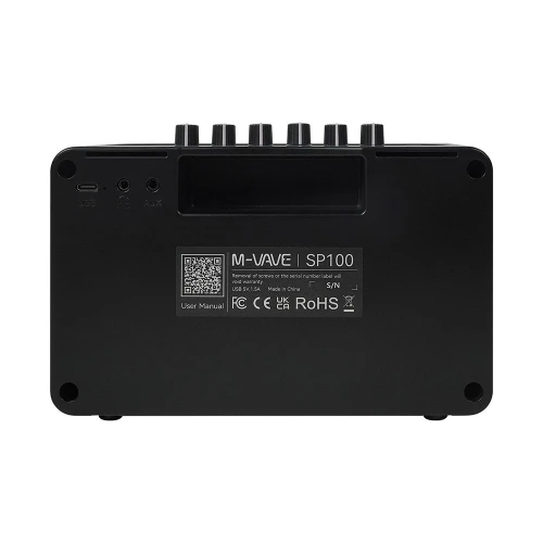 M-VAVE SP100 Taşınabilir Bluetooth’lu 10W Elektro Gitar Amfisi 4