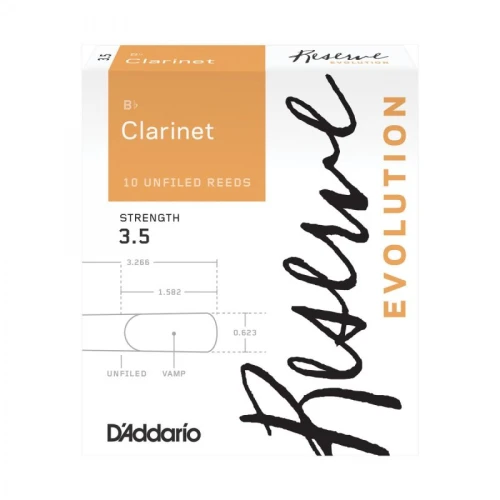 D\'Addario Woodwinds Reserve Evolution DCE1035 Sib Klarnet Kamışı No:3.5 3