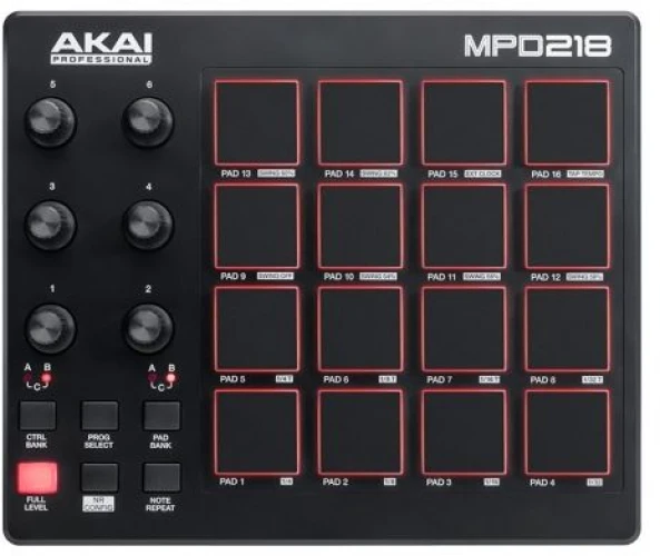 AKAI MPD218 USB Drum Pad Kontrol Cihazı 1