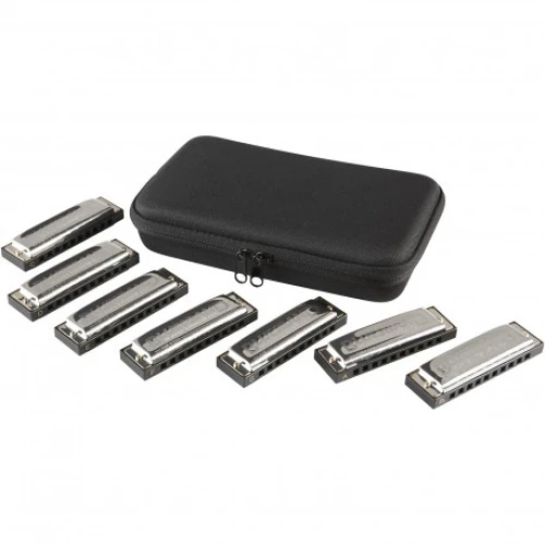 Hohner M1501/7 Bluesband 7 Parça Mızıka Seti (A, BB, C, D, E,F&G) 1