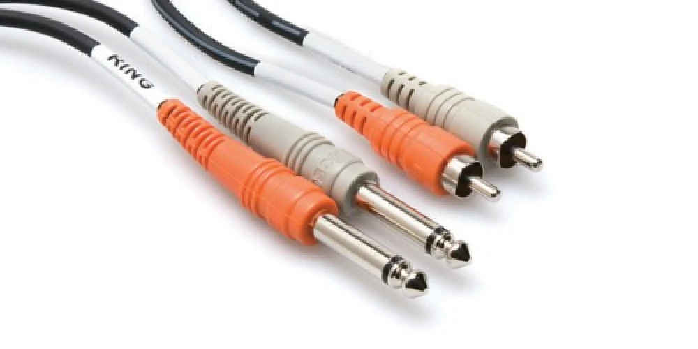 HOSA Dual 1/4'' TS (M) - RCA (M) Balanssız kablo 2 mt. 1