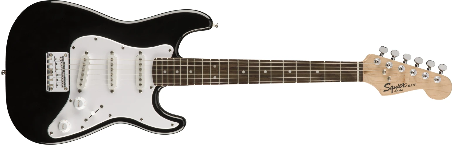 Squier Mini Stratocaster Laurel Klavye Black Elektro Gitar 6