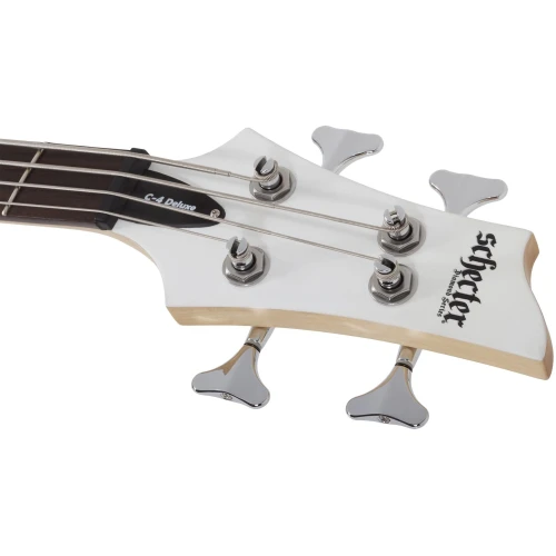 Schecter C-4 Deluxe Bas Gitar (Satin White) 7