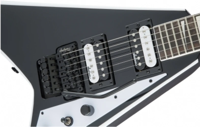 Jackson JS Rhoads JS32 Amaranth Klavye Black with White Bevels Elektro Gitar 6