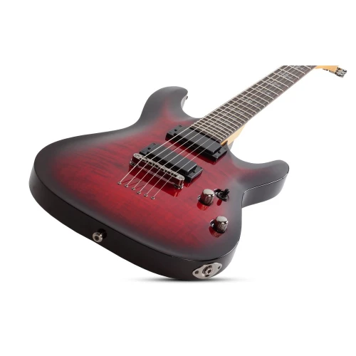 Schecter Demon-6 Elektro Gitar (Crimson Red Burst) 2