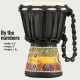 Meinl HDJ7-XXS African Style XX-Small Djembe (Black Gecko Design) 3