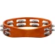 Meinl TA2AB Wood Nickelsilver Jingle 2-Rows Hand Tamburin (Antique Brown) 3