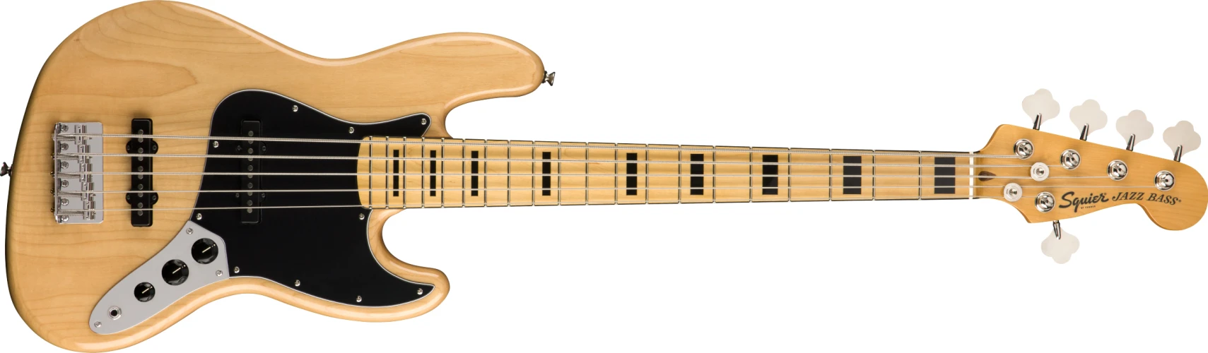Squier Classic Vibe 70s Jazz Bass V Akçaağaç Klavye Natural 5 Telli Bas Gitar 1