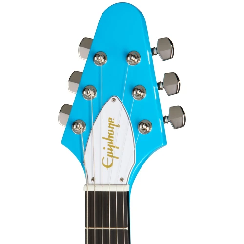 Epiphone Inspired by Gibson Flying V '70s Elektro Gitar (Maui Blue) 5