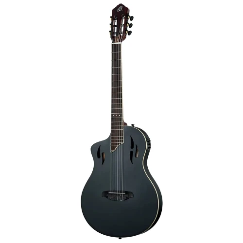 Ortega TourPlayer RTPSTD-SBK-L Solak Elektro Klasik Gitar (Siyah) 2