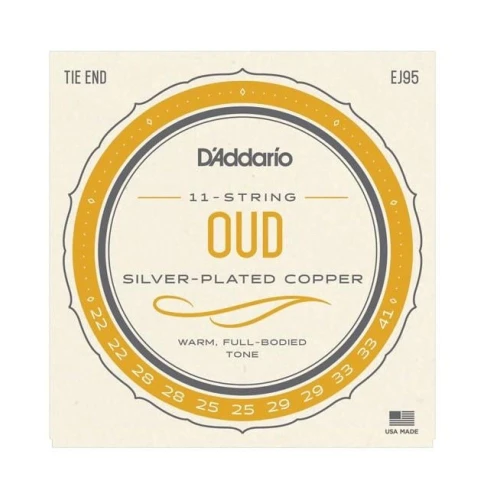 D'Addario EJ95 Ud Tel Seti Silverplated Wound 3