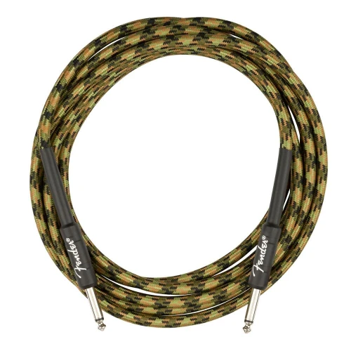 Fender Professional Düz/Düz Uçlu 3m Woodland Camo Enstrüman Kablosu 2