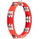 Meinl HTT10R Stainless Steel Jingle 2-rows 10" Tour Tamburin (Kırmızı) 1