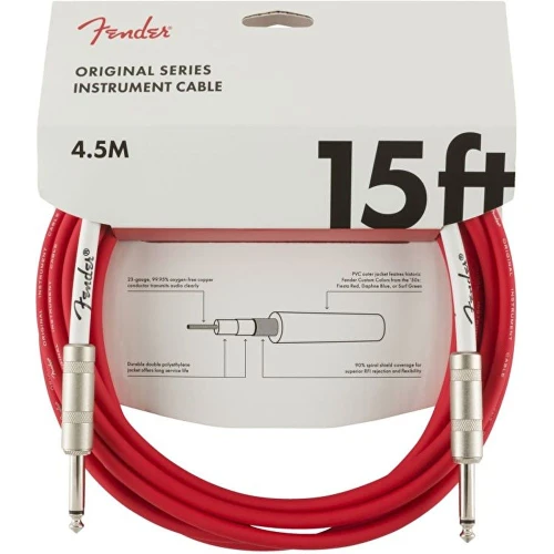 Fender Original 4m Fiesta Kırmızı Enstrüman Kablosu 2